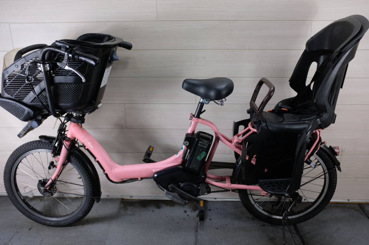 電動自転車ヤマハPAS　KISS　20インチ　3段　12.8Ah充電器あり 高年式☆新基準☆ヤマハ PAS KISS X863-2018*** バッテリー8.7AH