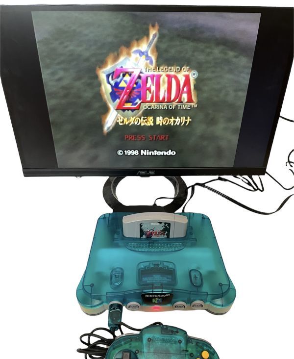 N64 ニンテンドウ64 クリアブルー 本体 NUS-001 動作確認済