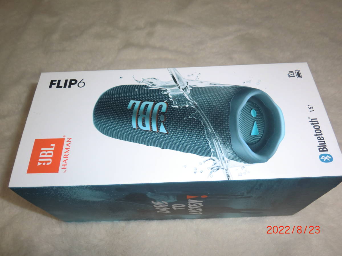 ☆JBL ポータブル Bluetoothスピーカー FLIP6 ブルー 中古良品