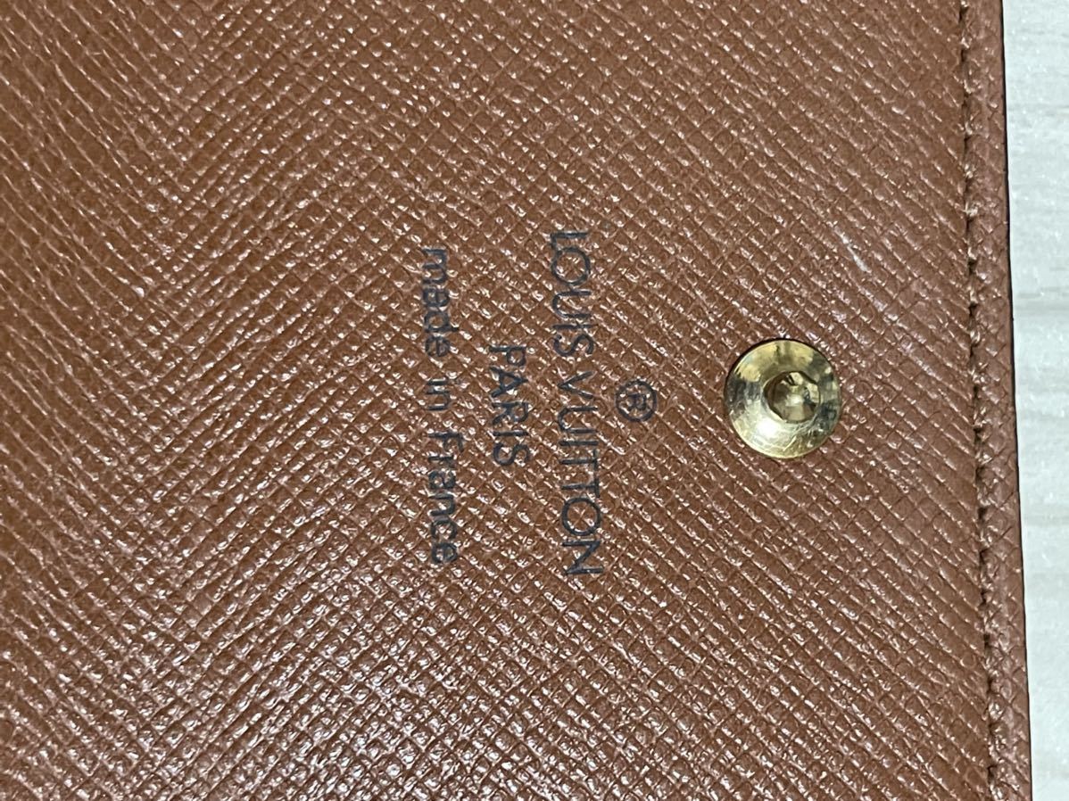 ルイヴィトン Louis Vuitton 三つ折財布 モノグラム Wホック 財布 中古