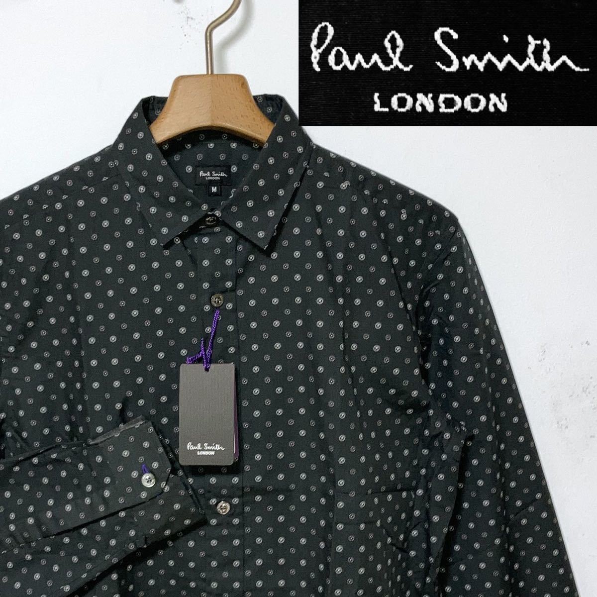 新品・未使用！Paul Smith ポールスミス・ロンドン 日本製・小紋総柄シャツ　定価14.700円　送料無料