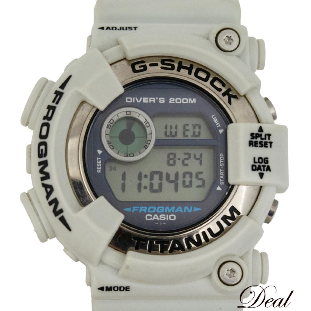 CASIO G-ショック フロッグマン DW-8200LG-8JR メンインホワイトグレー 腕時計