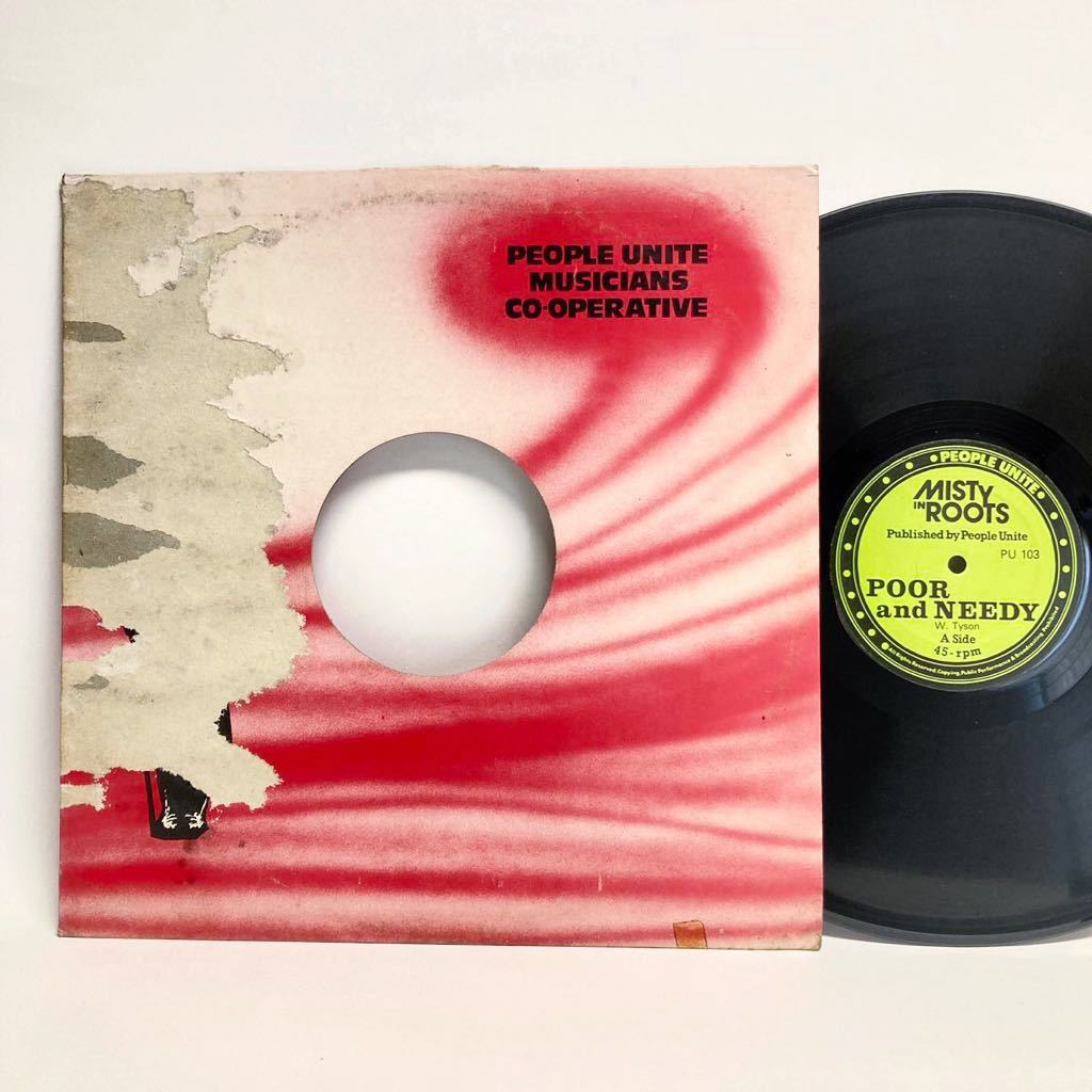 【安い，格安】 12&rdquo; MISTY IN ROOTS POOR and NEEDY FOLLOW FASHION People Unite PU 103 英国80's UKルーツレゲエ アナログ レコード(レゲエ)｜売買されたオークション情報、yahooの商品情報をアーカイブ公開 - オークファ レゲエ