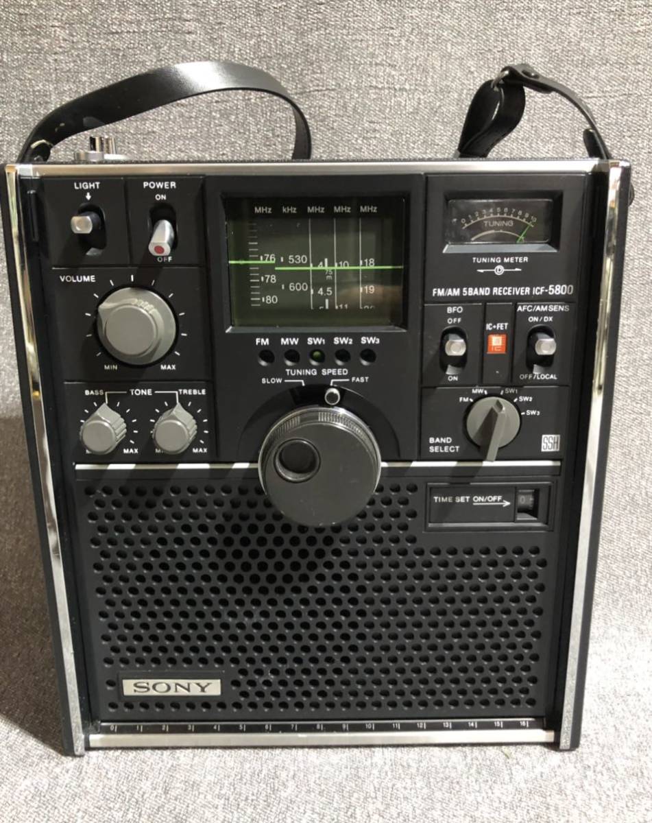 オーディオ機器 ☆SONY ソニー ICF-5800 スカイセンサー 5バンドラジオ