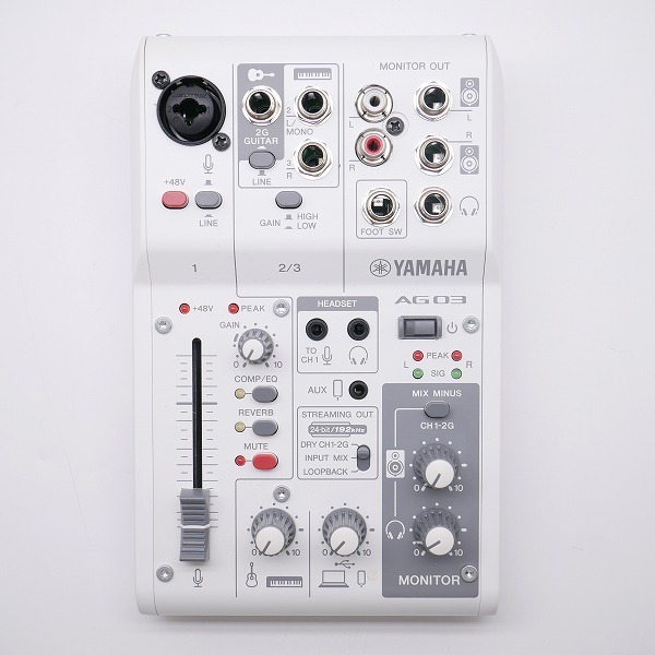 YAMAHA/ヤマハ AG03 MK2 ライブストリーミングミキサー【簡易動作確認 