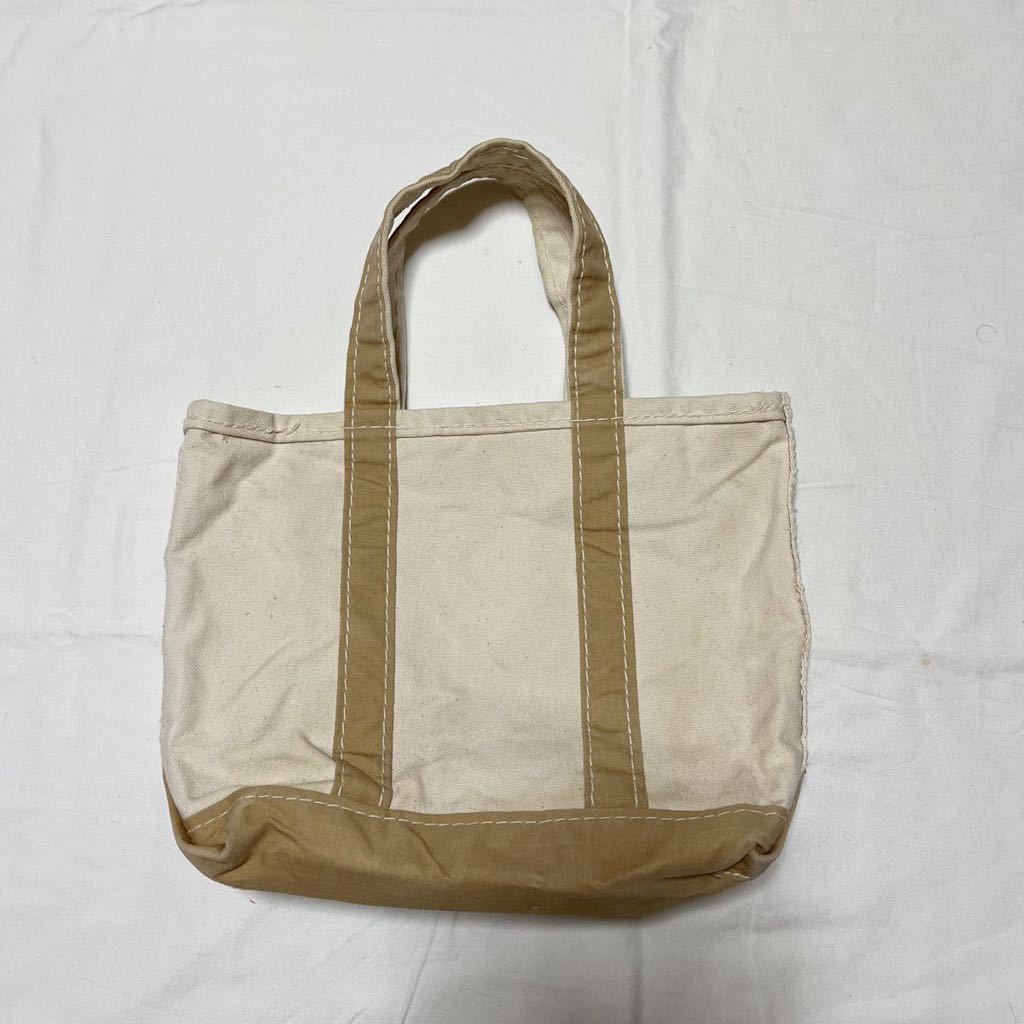 ベージュ! 70s L.L.Bean トートバッグ スモール ジップポケット付き 2 