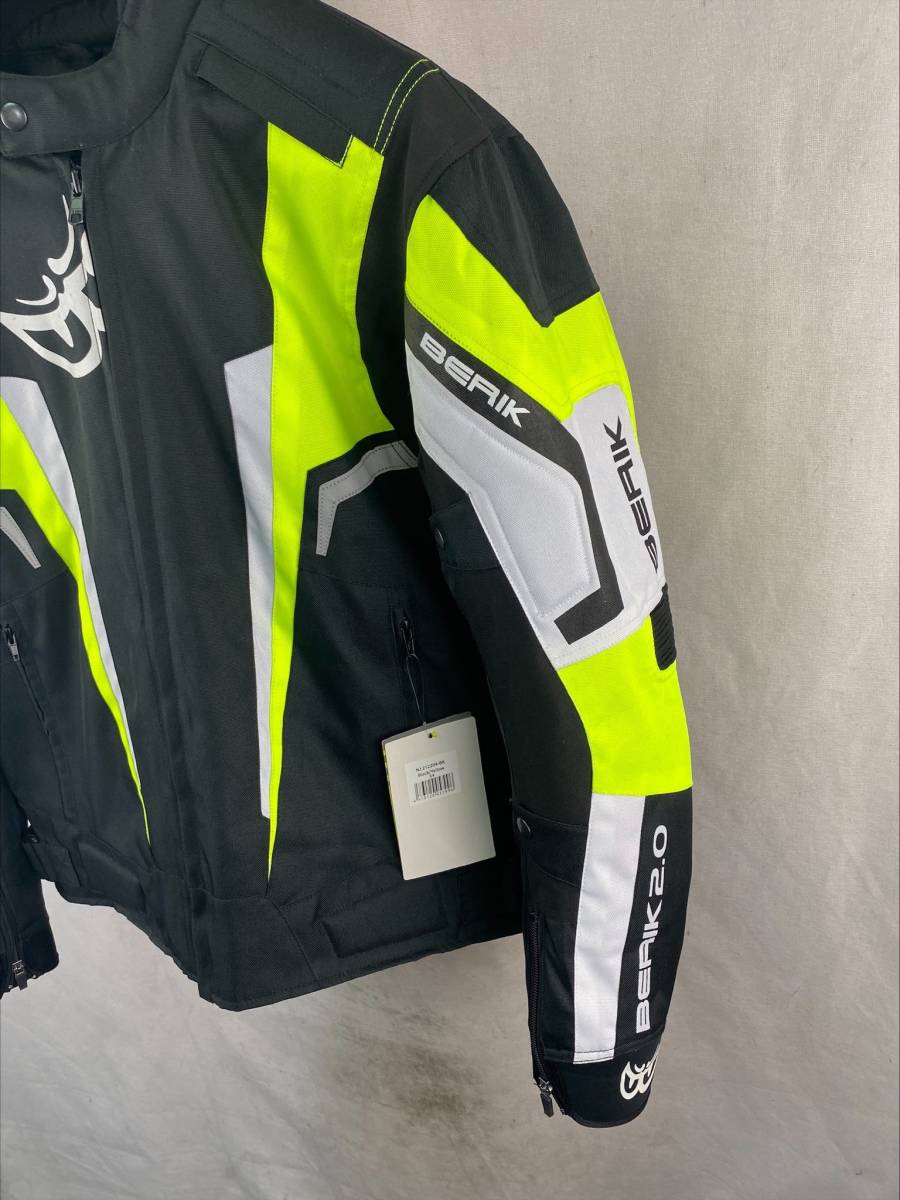 BERIK ベリック 3シーズンナイロンジャケット BLACK/F，YELLOW/WHITE
