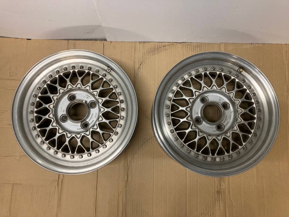 BBS RG 16インチ 7J 4穴 PCD114.3mm オフセット+33mm 2本セット 中古品 