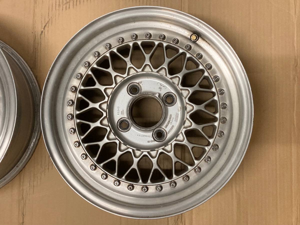 BBS RG 16インチ 7J 4穴 PCD114.3mm オフセット+33mm 2本セット 中古品