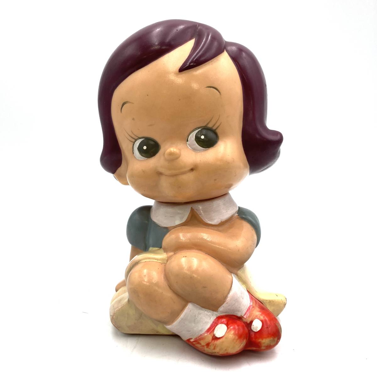 昭和レトロ『かんぎん ソフビ のばらチャン 全長約21cm』のばらちゃん 