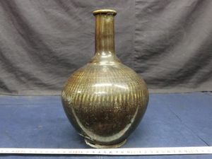 鍛冶丁焼　鍛冶町焼　油壺　一輪挿し　アンティーク 鍛冶丁焼のYahoo!オークション(旧ヤフオク!)の相場・価格を見る｜Yahoo