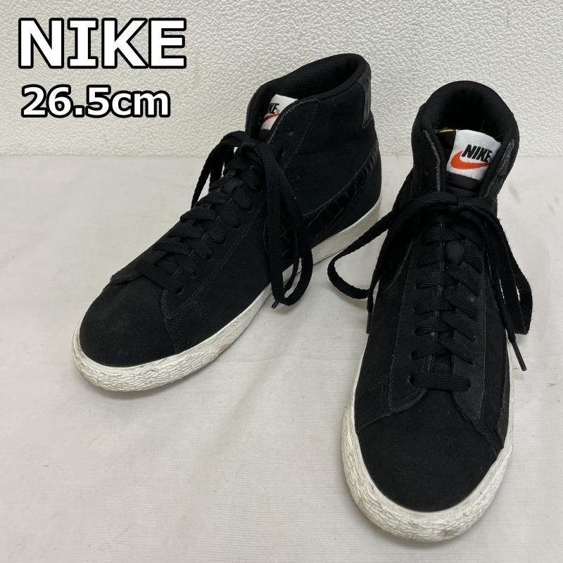 ナイキ 638261-014 BLAZER MID PRM VNTG ブレザーミッド プレミアム ヴィンテージ モデル スニーカー 26.5cm 黒 / ブラック