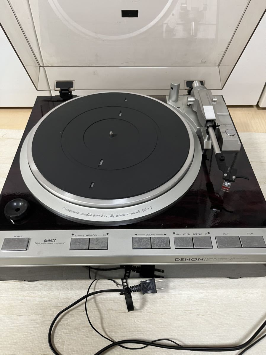 【通電OK】　DENON DP-47F ターンテーブル　ジャンク　パーツ取り DENON ターンテーブル DP-47F ジャンク DENON DP-47F ターンテーブル