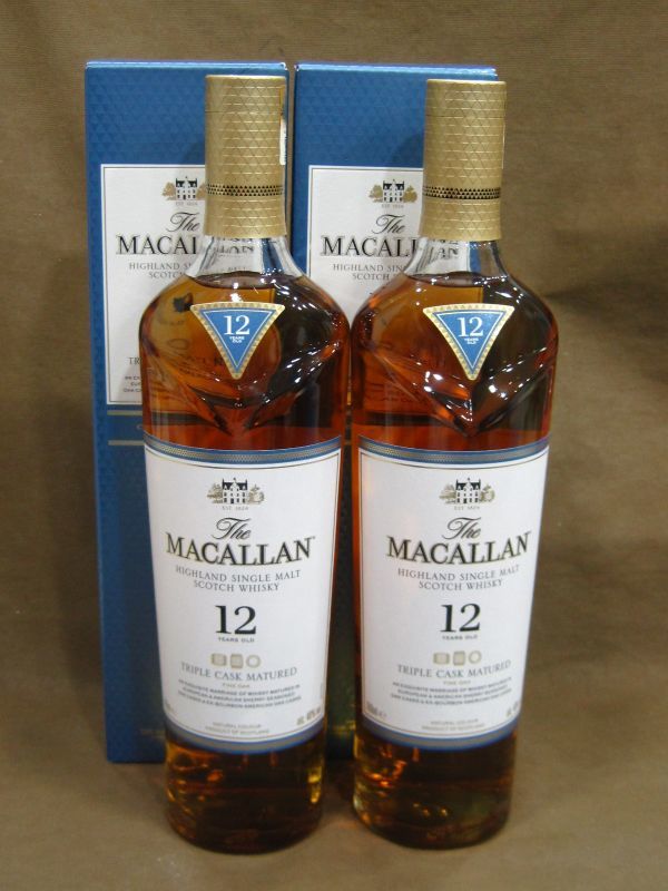 1円～【未開栓】The MACALLAN ザ・マッカラン 12年 トリプルカスク