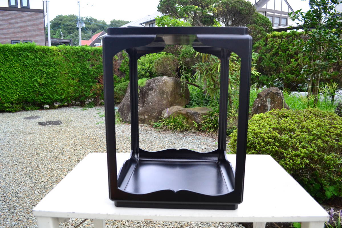 高麗卓 茶道具 黒一閑塗 一閑 漆塗 天然木 作高麗卓