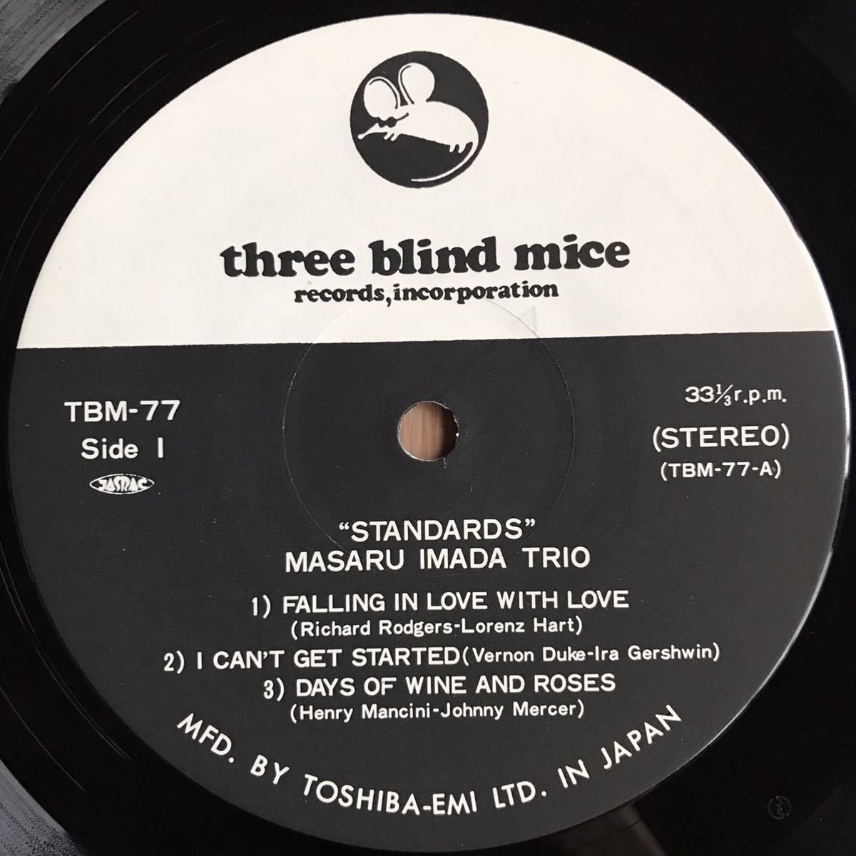 ☆LP☆ オリジナル 今田勝トリオ / スタンダード / MASARU IMADA TRIO