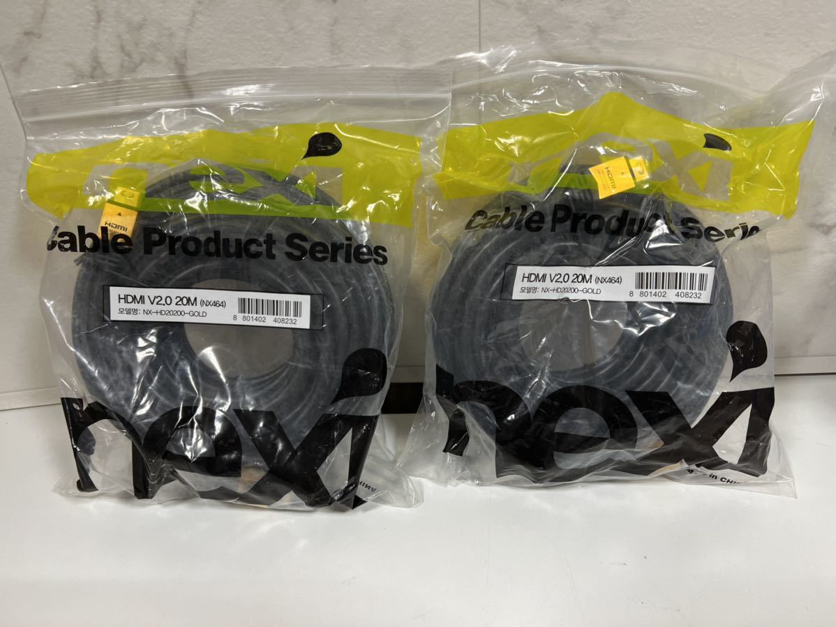  HDMI 20mを2個セット(HDMIケーブル)｜売買されたオークション情報、yahooの商品情報をアーカイブ公開 - オークファン HDMIケーブル