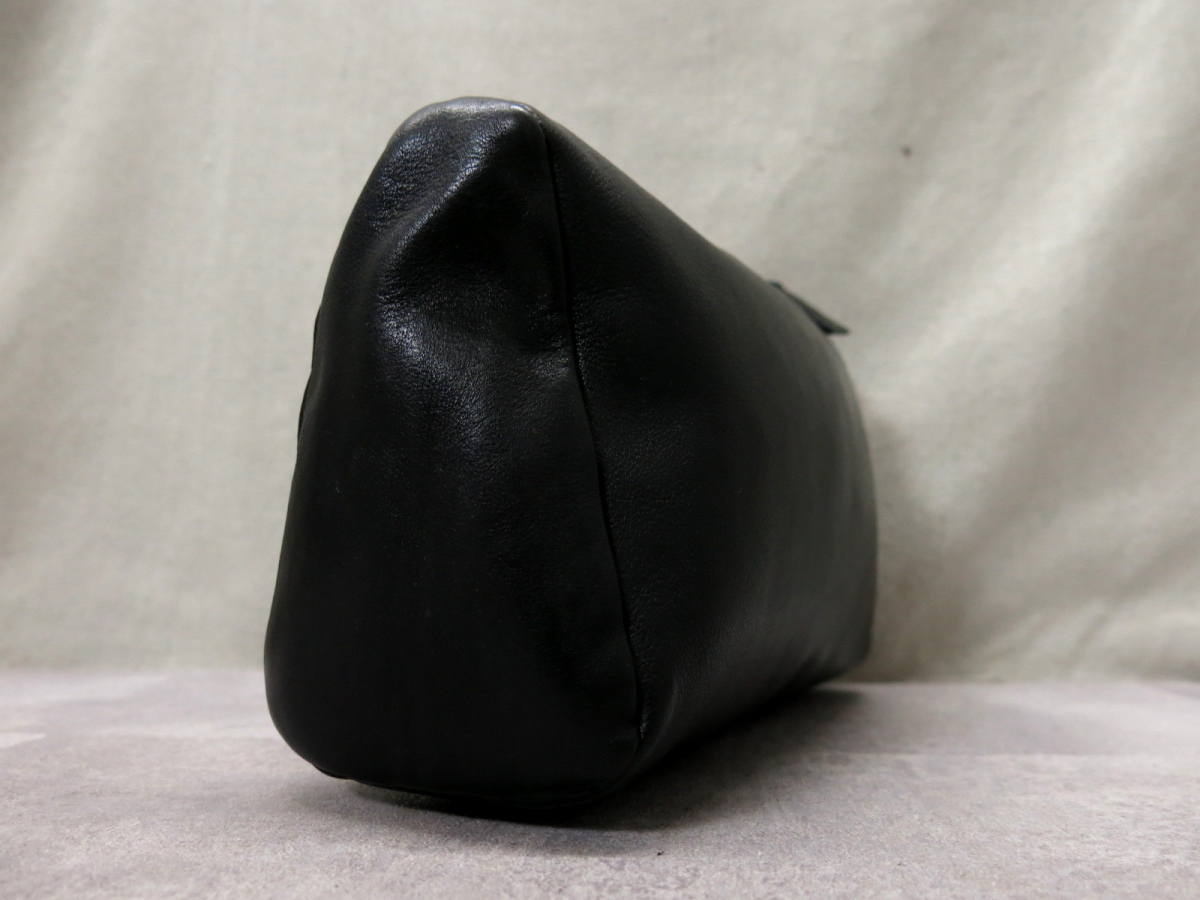 ○超美品○PRADA プラダ○カーフ レザー 本革○クラッチ バッグ○黒 
