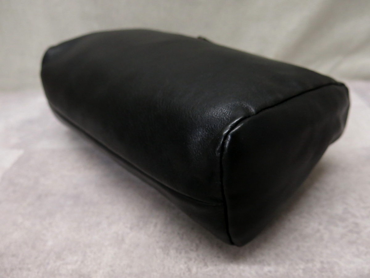 ○超美品○PRADA プラダ○カーフ レザー 本革○クラッチ バッグ○黒 
