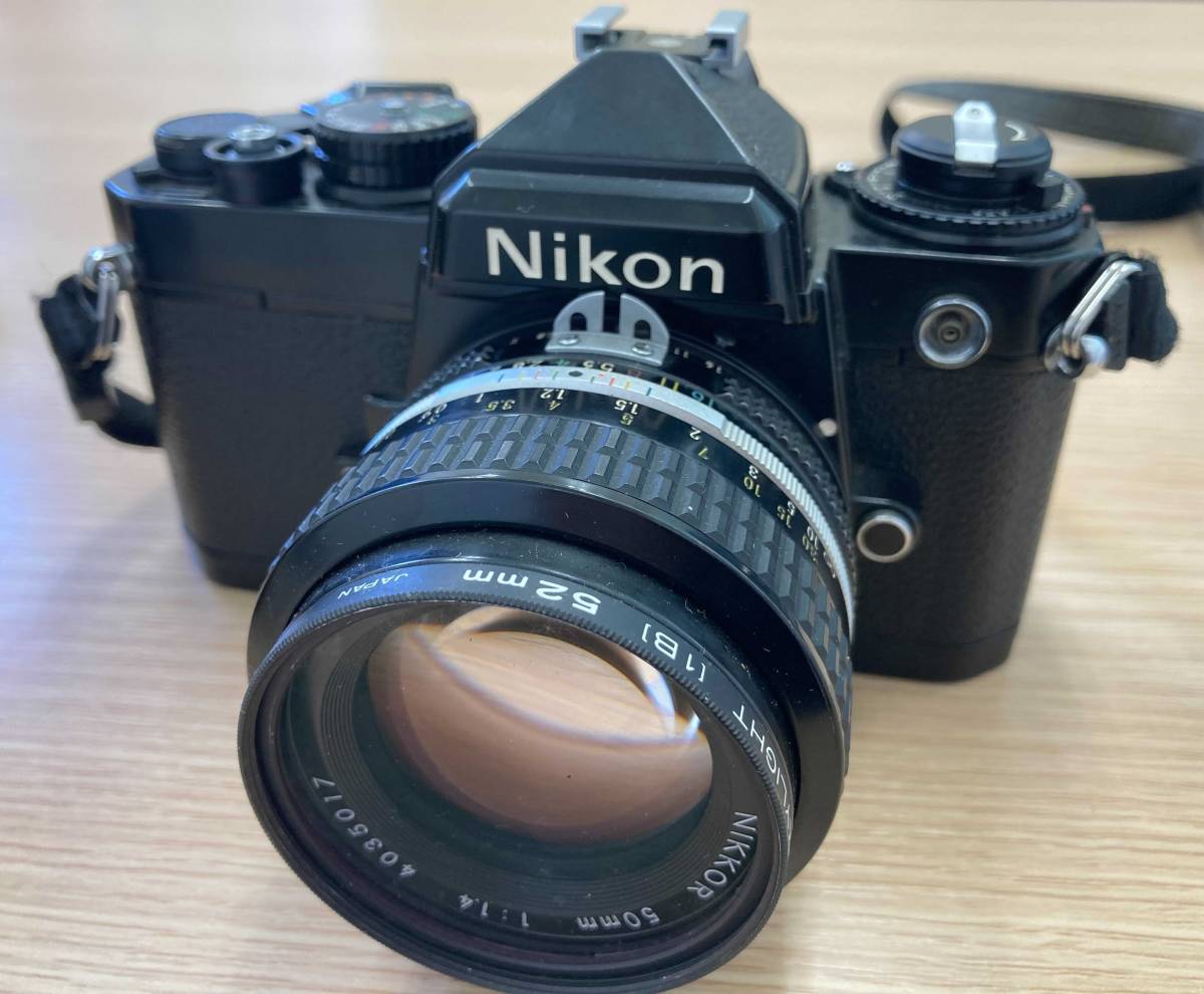 【限定SALE，定番】 1円 Nikon FE ブラック＋AI Nikkor 50mm f/1.4 ニコン 一眼レフカメラ＋レンズ(ニコン)｜売買されたオークション情報、yahooの商品情報をアーカイブ公開 - オークファン マニュアルフォーカス