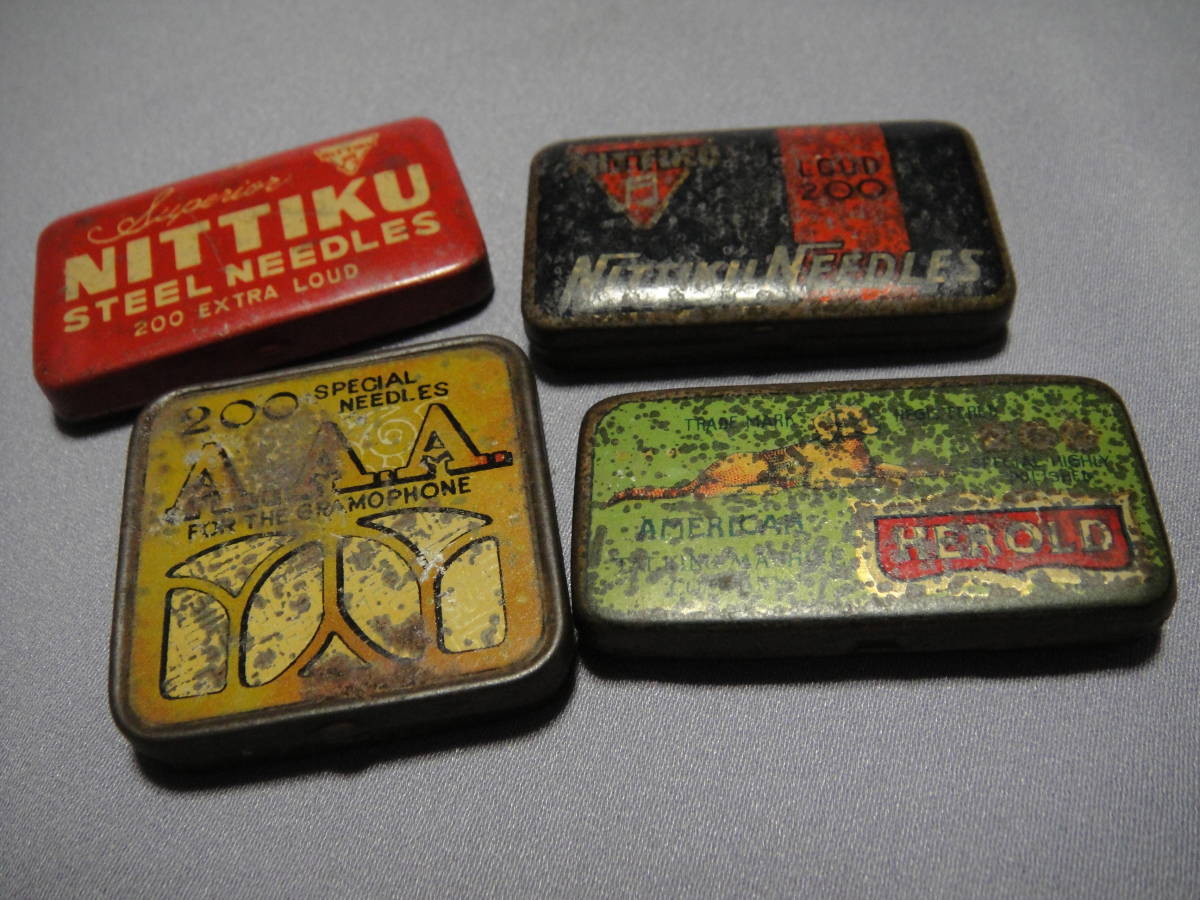 アンティーク未使用蓄音機用針缶 【公式通販】