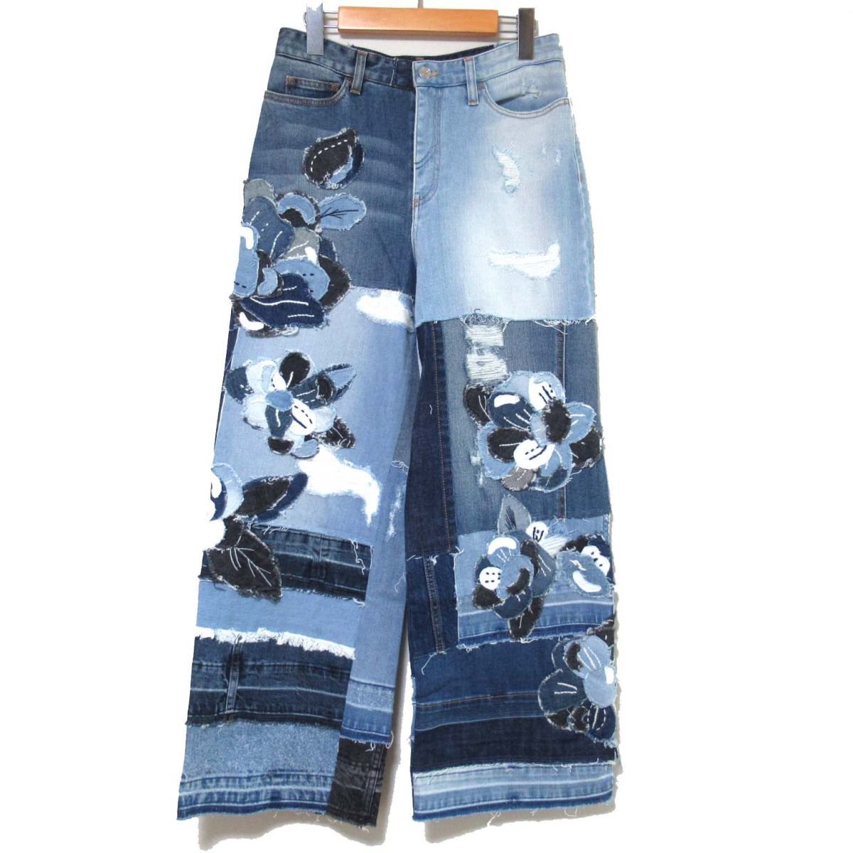美品 DOLCE&GABBANA ドルチェ&ガッバーナ フラワー パッチワーク 
