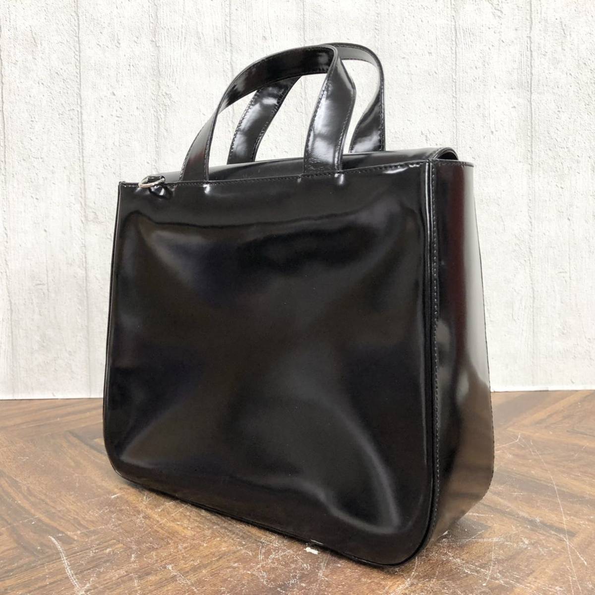 GUCCI グッチ レザー 2WAY ハンドバッグ インターロッキングGG 保存袋