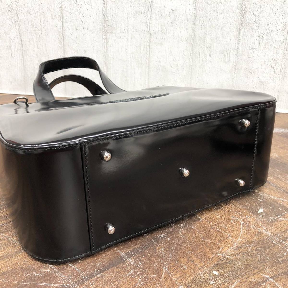GUCCI グッチ レザー 2WAY ハンドバッグ インターロッキングGG 保存袋