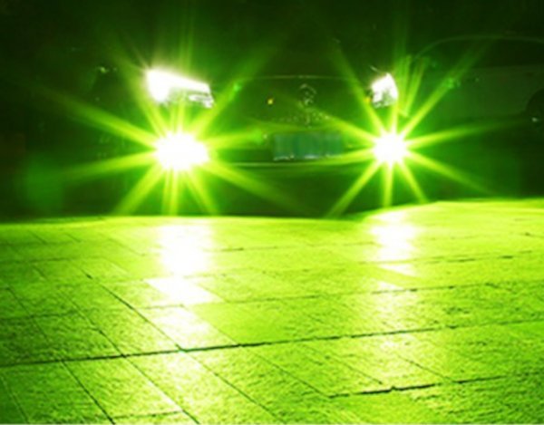 爆光 カラーチェンジ ホワイト & ライムイエロー 2色切替 H8 H11 H16 JP 対応 LEDヘッドライト フォグ 9600 ルーメン 2個入 送料無料 新品_2