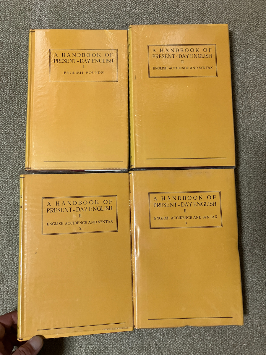 ○再出品なし 「A HANDBOOK OF PRESENT-DAY ENGLISH」 E.KRUISINGA / E