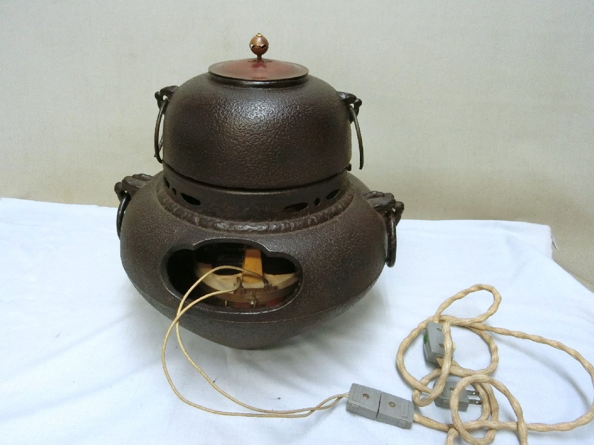 純正品販売中 室内で安心お湯沸かし!【風炉釜 電熱器 組み物 ヒーター