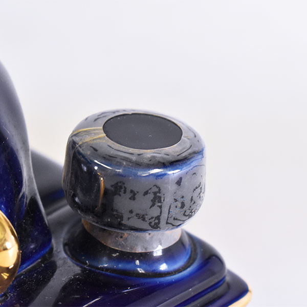 古酒☆ハイン XO 鹿型 ブルーリモージュ 青 陶器 ＊箱付 700ml/1633g