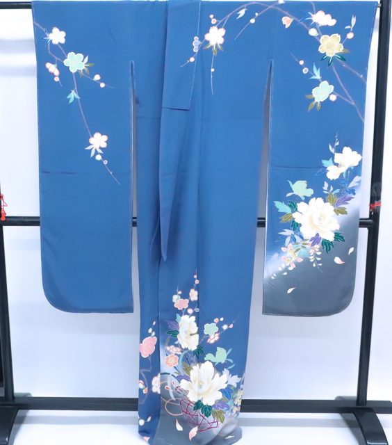 京都一輝堂》【1円～】【着物】豪華京友禅 振袖 長襦袢 袋帯セット 