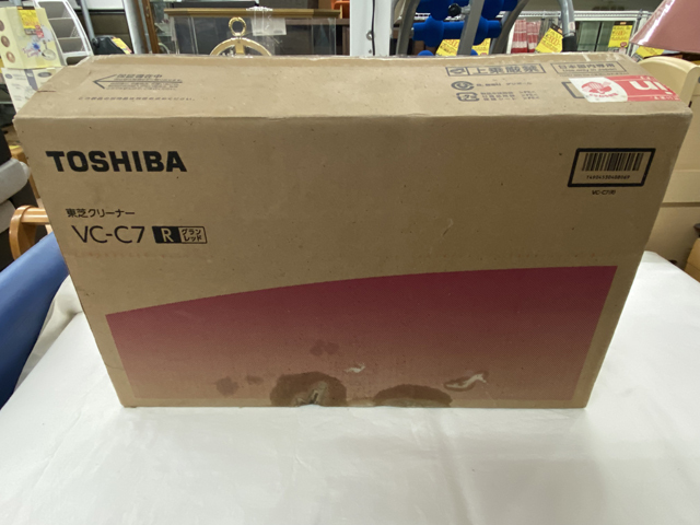 未使用品】TOSHIBA 東芝☆サイクロン掃除機 TORNEOmini VC-C7 レッド 