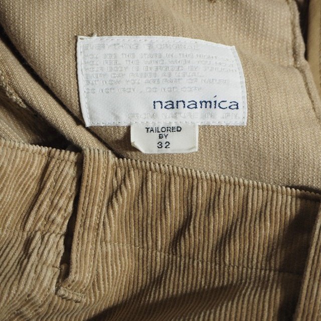 nanamica STORE│ ONLINE Corduroy Dock Pants 50%OFFnanamica(ナナミカ) &frasl; SALE コーデュロイ Jacket.今が気分のゆるりと着 Label 50% vol.14 Product OFF[s25fc061]nanamica(ナナミカ)