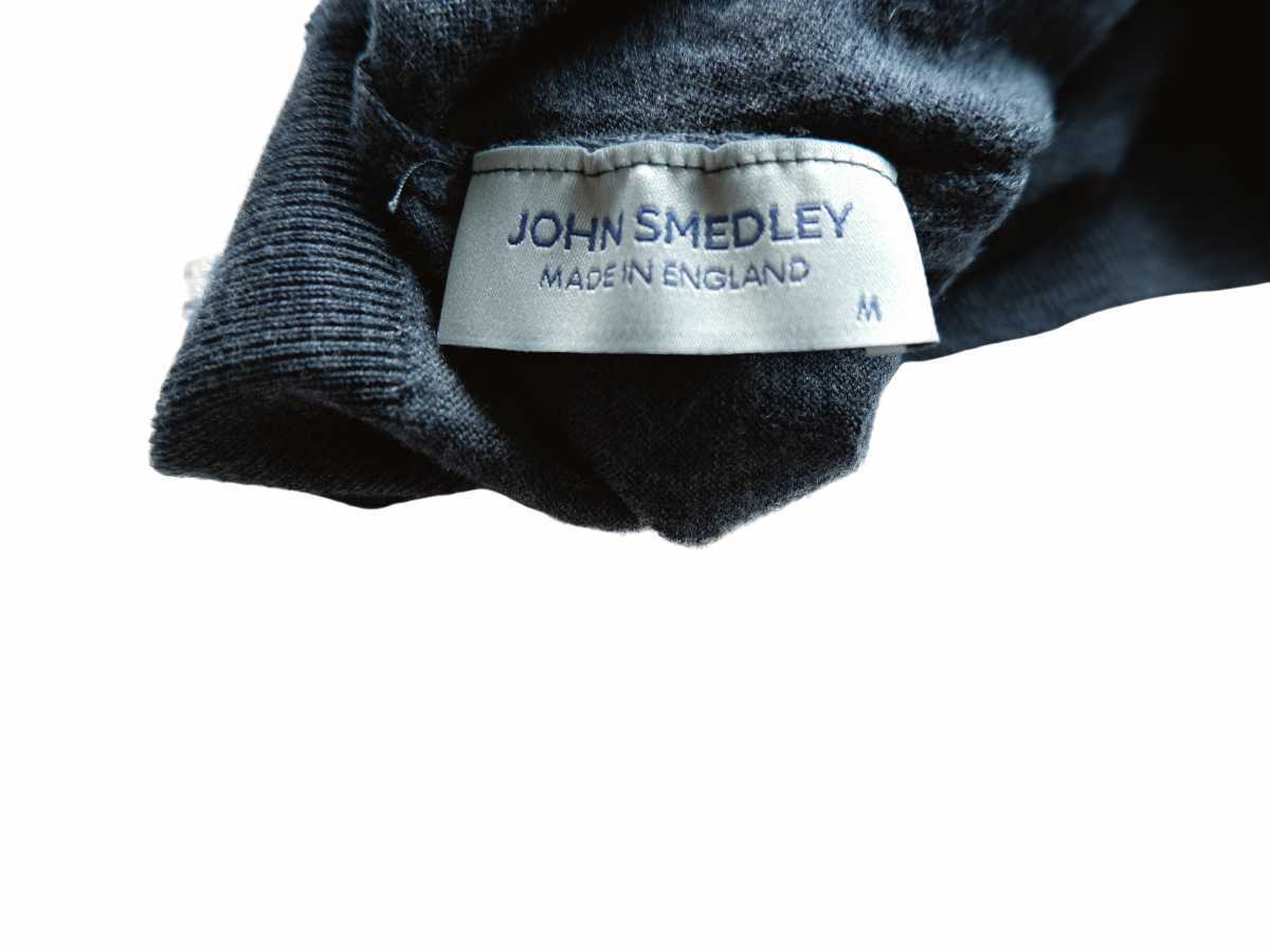 【新作入荷,新品】 メンズ M ジョンスメドレー 最高級メリノウール タートルネックセーター RENOLD チャコール JOHN SMEDLEY イギリス製★ 英国王室御用達★