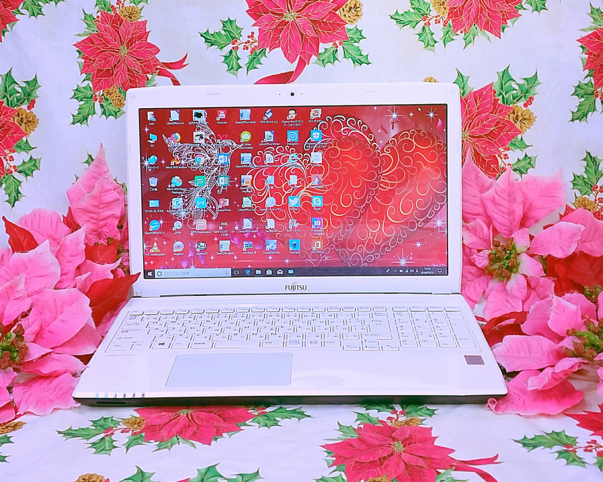 極上品/高年式モデル/第4世代Pentium/Lifebook/カメラ/大容量500GB/高速
