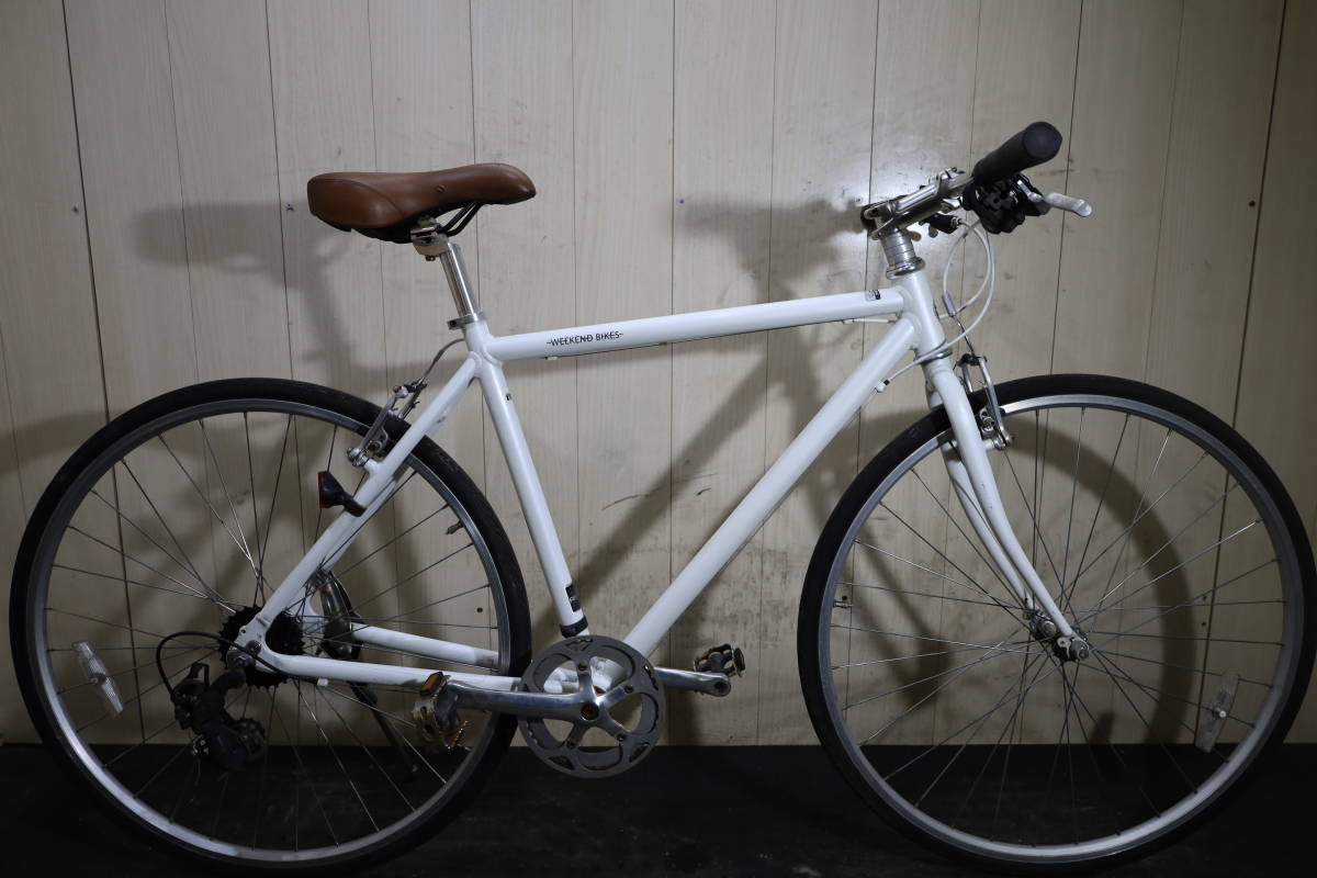 あさひ製WEEKEND アルミ 26型 シマノ7速 440mm BLUE クロス WEEKEND