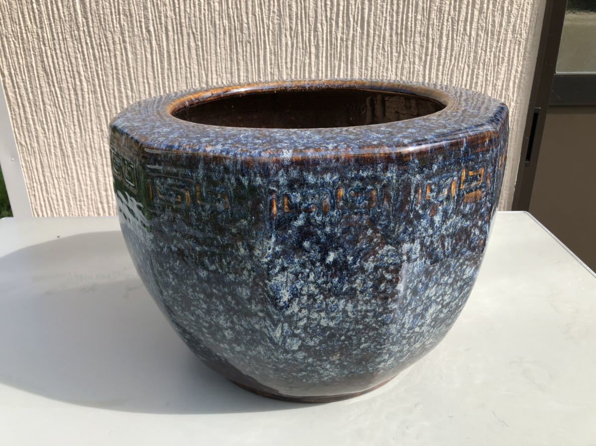 □火鉢/手あぶり/陶器/金魚鉢 旧家蔵出03 ☆発送はしません!☆ Yahoo!
