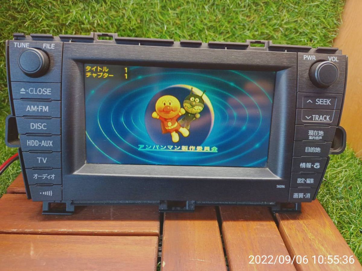 トヨタプリウス純正 ZVW30 地図2009年HDDナビ 86100-47010 56096 動作 