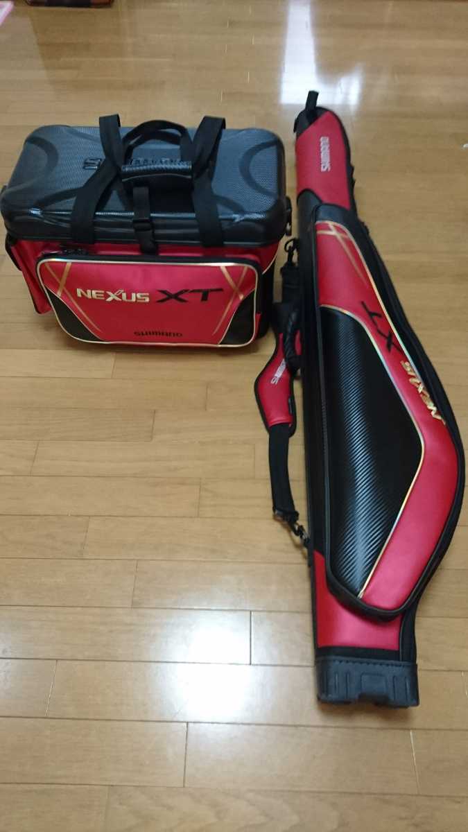 引き取り限定 シマノ ロッドケースXT バッグXT セット 美品