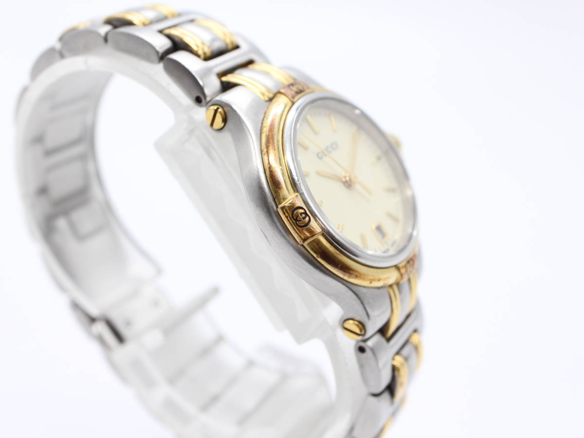 電池交換済み【GUCCI グッチ】 9040L デイト クォーツ/QZ レディース