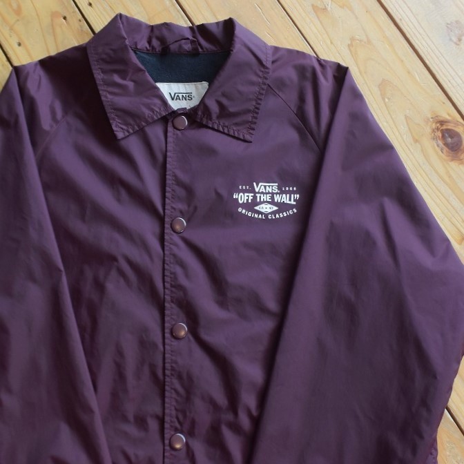 定番，新品 USA古着 VANS バンズ コーチジャケット メンズ Mサイズ ストリート カジュアル スケボー スケートブランド サーフ アメリカ仕入 J1984(トップス)｜売買されたオークション情報、yahooの商品情報 男性用