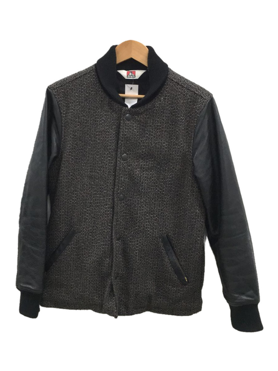 BEN DAVIS◇スタジャン/M/ウール/BLK/G-4980012/BEACH CROTH AWARD JKT 