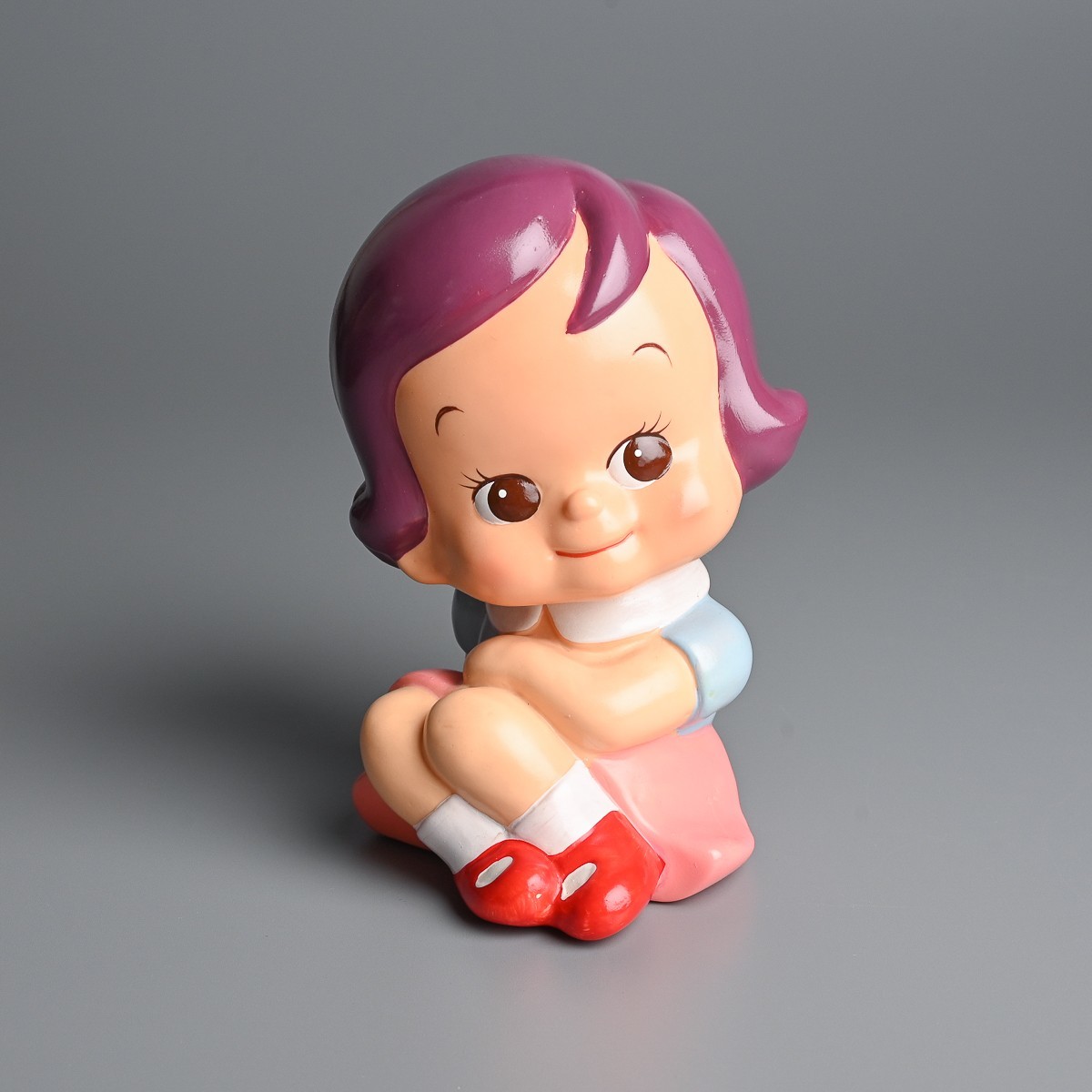 当時物 かんぎん のばらチャン ソフビ 高さ約205mm おもちゃ 