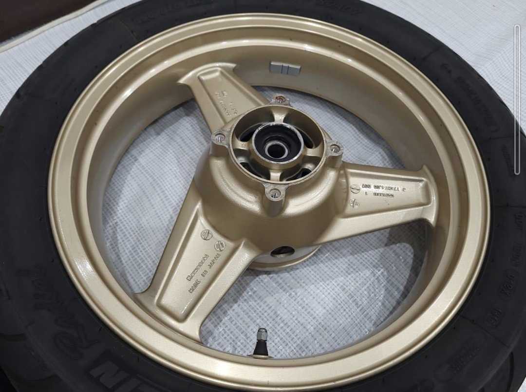 ゼファー750 前後ホイールセット ゼファー ゴールド ゼファー750