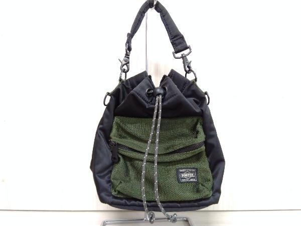 PORTER ポーター ショルダー 手持ち 2way ブラック グリーン メッシュ
