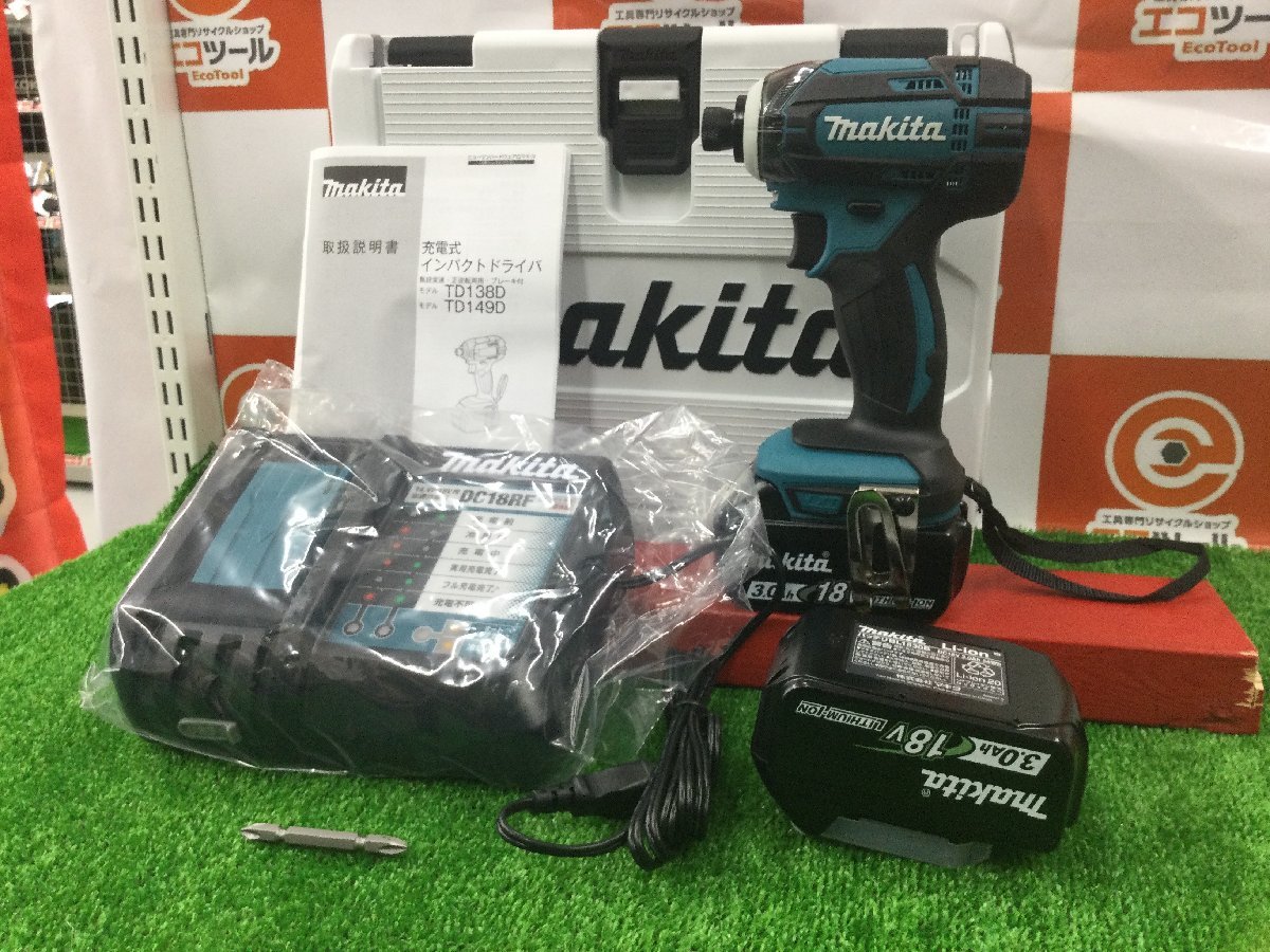  領収書発行可 Makita/マキタ 18v充電式インパクトドライバ TD149DRFX ITH1K0J83RR9(本体)｜売買されたオークション情報、yahooの商品情報をアーカイブ公開 - オークファン インパクトドライバ