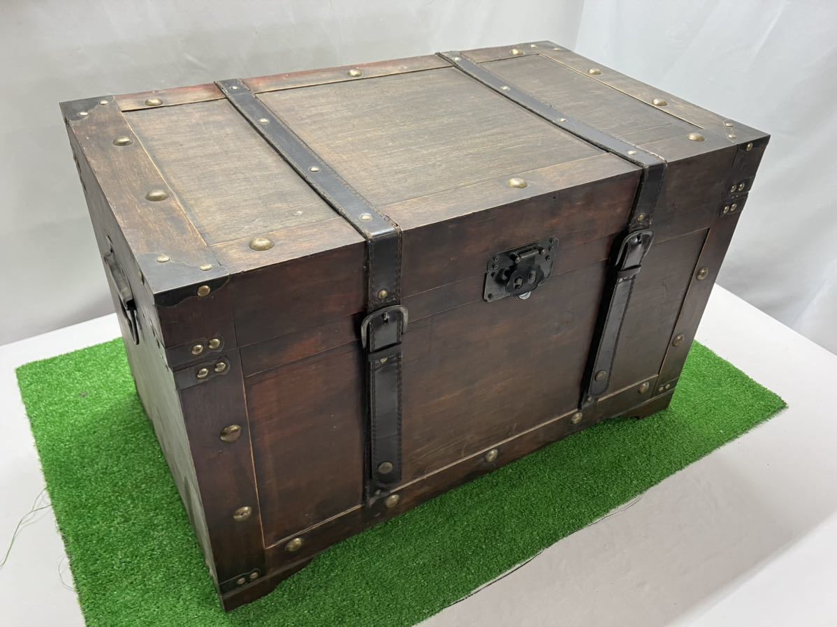 美術品・アンティーク・コレクション 1238 ヴィンテージ 蓋付の古い木