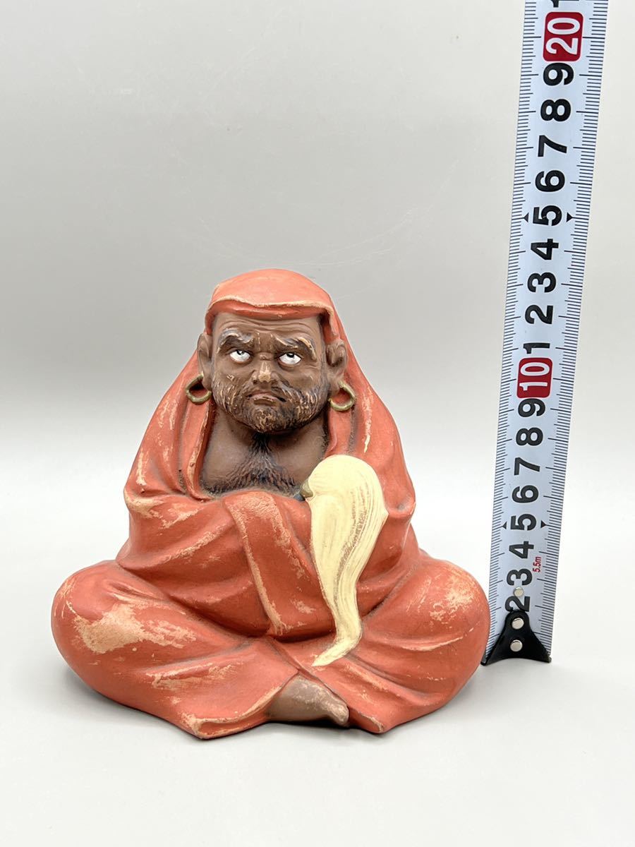 陶楽】C0302 博多人形 古美術 浮世絵 達摩 裏絵春画陶器製人形 美人 裏